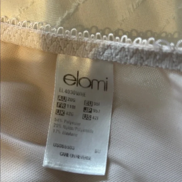 Elomi White Satin Bra - Picture 6 of 6